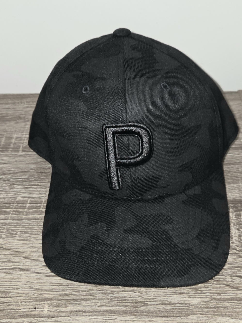 Puma Men Camo Pattern P Embroidered Snapback Cap Golf Hat